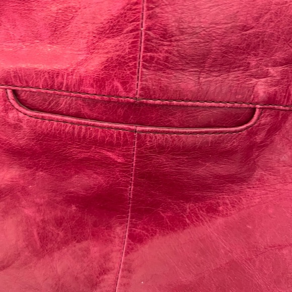 HOBO Purse Shoulder Bag Maroon - burgundy Wine color soft leather - Picture 5 of 9